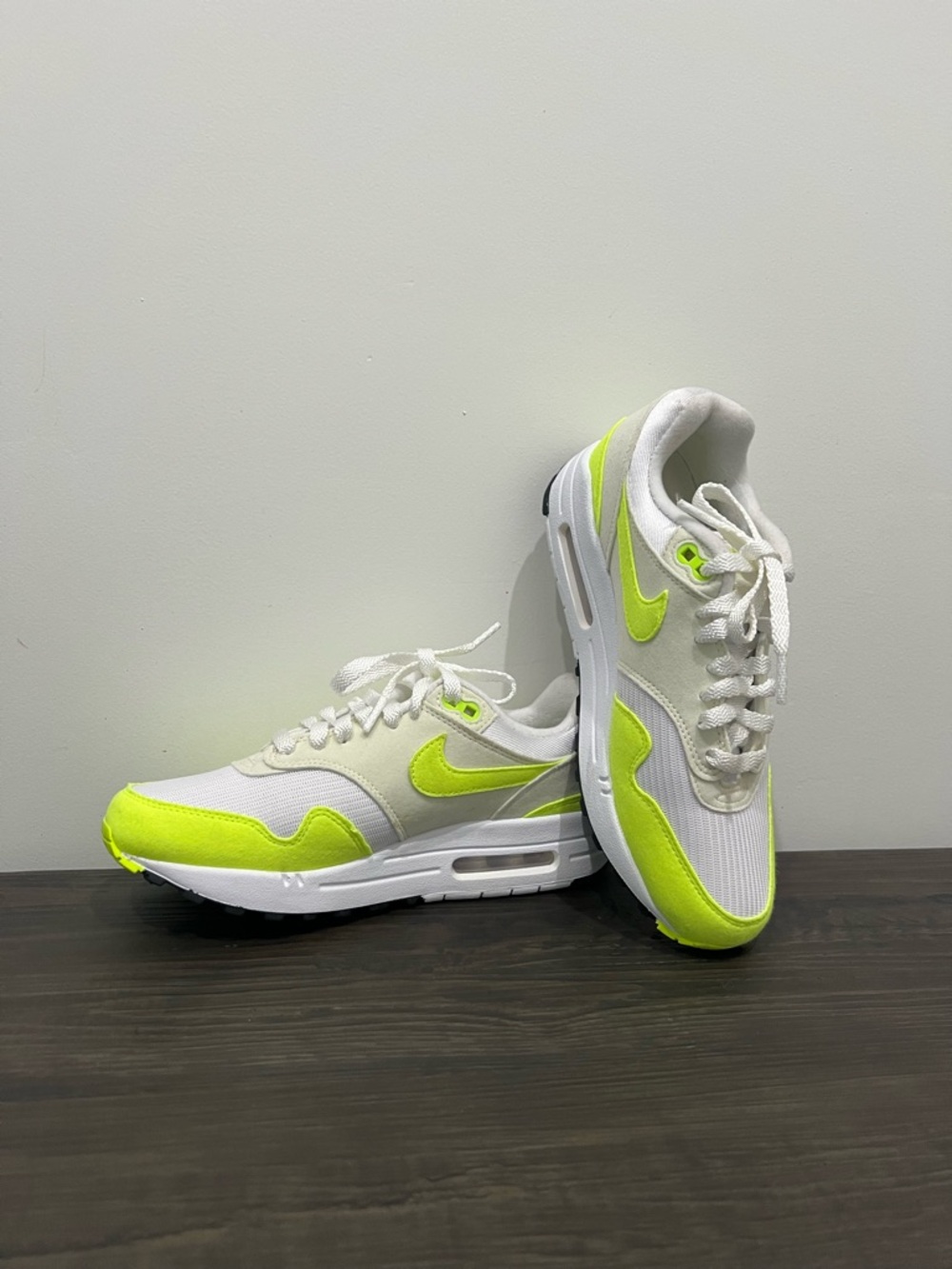 Nike Women's White & Neon Yellow Low-Top Sneakers - Picture 8 of 8